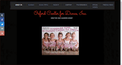 Desktop Screenshot of oc4dance.com